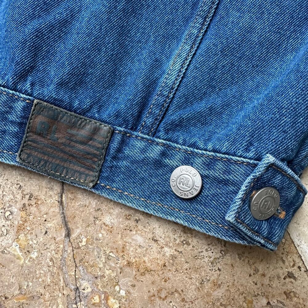 NWT Vintage Kids Ralph Lauren Polo Jeans Co. Denim Jacket RL Sz 6/6X - Picture 6 of 8